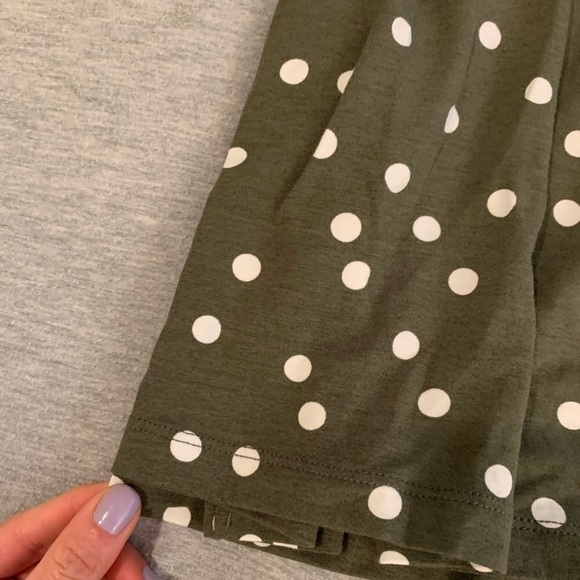 ASOS petite green polka dot midi skirt - Picture 3 of 3